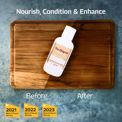 GARDEN STATE SOAPSTONE The Original Wood Oil | Food-Safe Natural Oil for Butcher Blocks & Wood Surfaces – Nourishes, Protects & Enhances Finish (4oz)