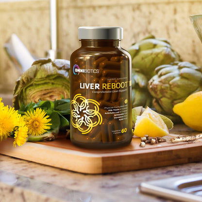 OmniBiotics Liver Cleanse Detox & Repair Supplement – Milk Thistle, Dandelion Root, Alpha Lipoic Acid, Artichoke Extract, Schisandra, Silymarin – 60 Vegan Capsules