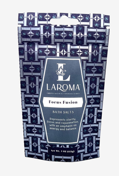 Laroma Bath Salts, Hand-Crafted in The USA, 5 Bags (4 oz Each), Variety Pack, 5 Artisanal Blends