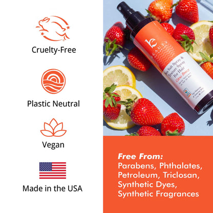 Beauty by Earth Sea Salt Spray for Hair - USA Made from Natural & Organic Ingredients, Texturing Spray for Men & Women, Hair Texture Booster for Fine Hair, Salt Water Mist
