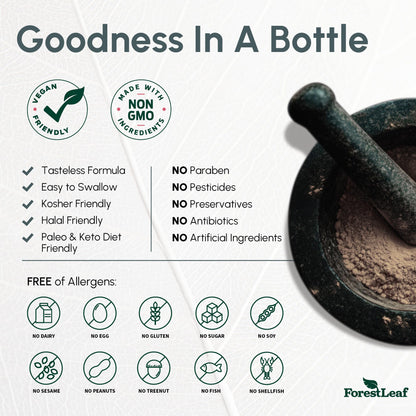 Pure Magnesium Glycinate 400mg Serving - High Absorption Magnesium Glycinate - Mag Bisglycinate for Stress, Bones, Muscles, Nerves, Relaxation & Heart Health, Non GMO & Gluten Free - 180 Capsules