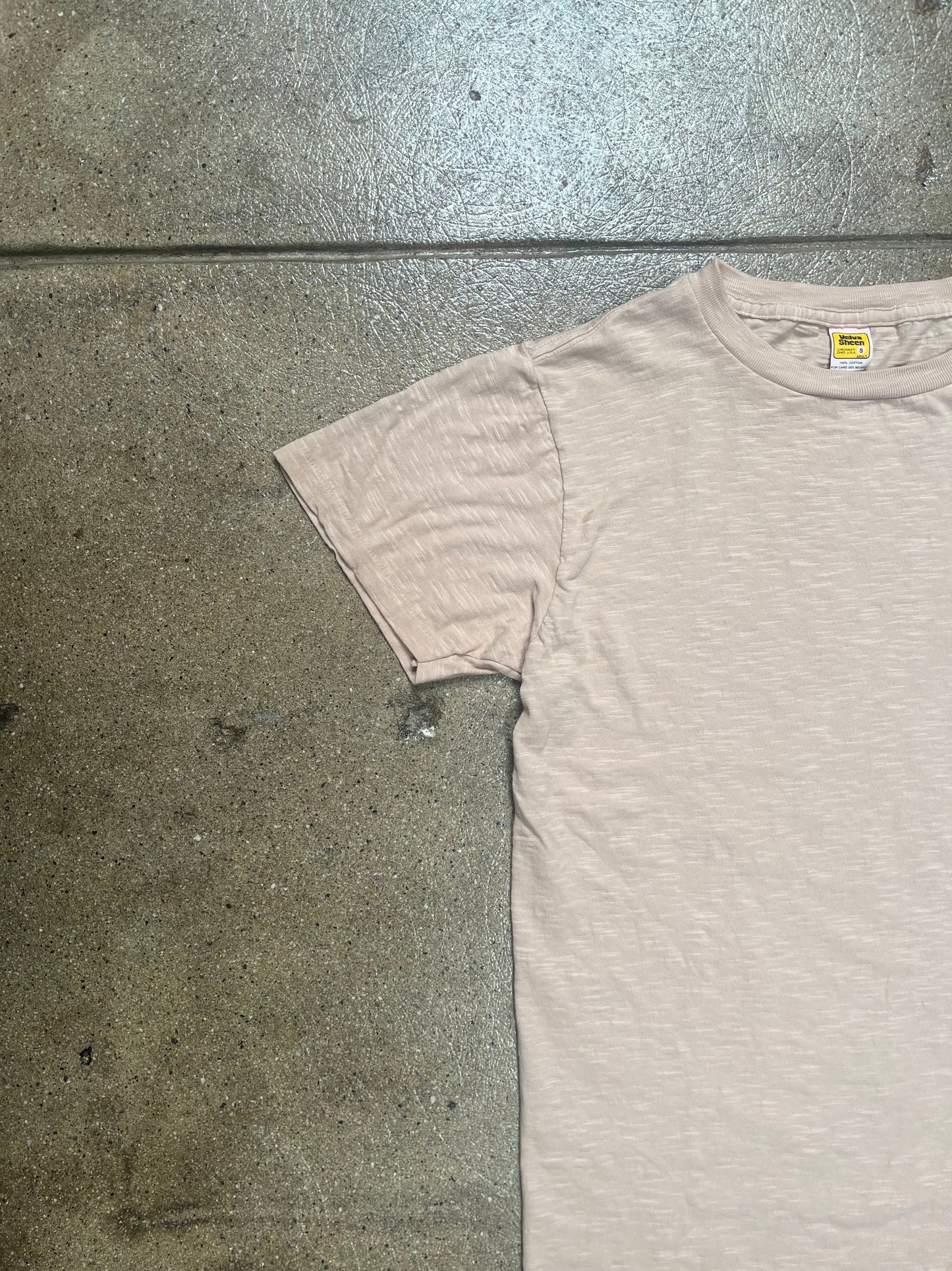 Short Sleeve Rolled Tee Smokey Beige