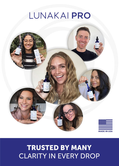 Lunakai PRO USA Made Methylene Blue Pharmaceutical Grade – 99.99% Pure USP Grade 1% Methylene Blue Drops for Humans – Cognitive & Focus Support Supplement