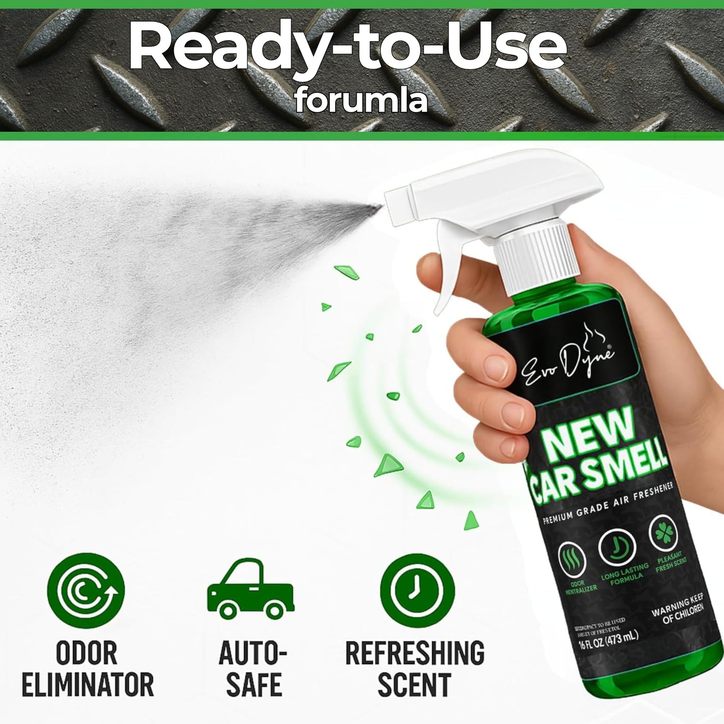 New Car Smell Spray (16oz), Made in USA | Long Lasting Car Air Fresheners Eliminates Odor - Air Fresheners for Cars, Trucks, & Other Automotive Vehicles – Fresh Scent Air Freshener Spray