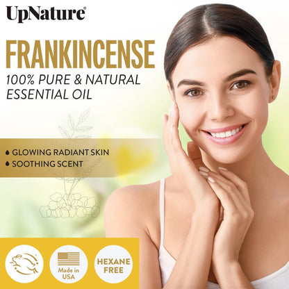 UpNature Frankincense Essential Oil Roll On - 100% Pure Frankincense Oil for Skin