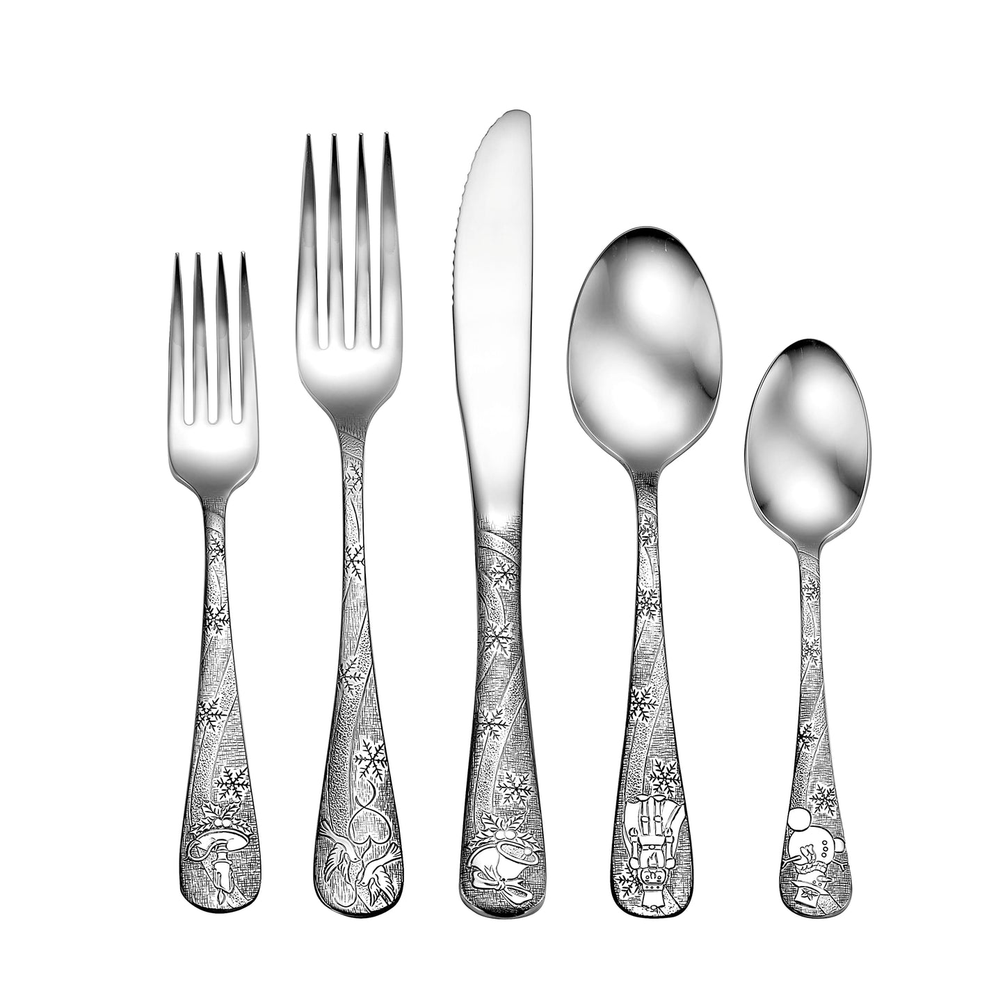 Liberty Tabletop Holidays 40 Piece Flatware Set Service for 8 Silverware 100% MADE IN USA