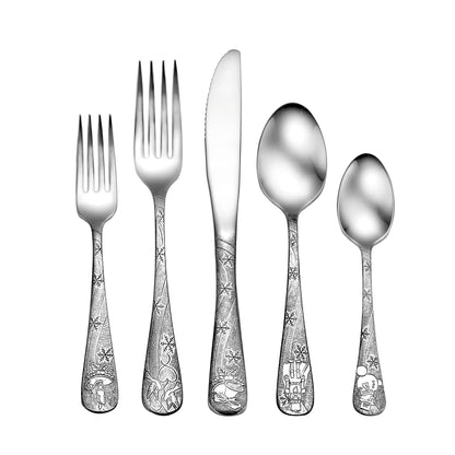 Liberty Tabletop Holidays 40 Piece Flatware Set Service for 8 Silverware 100% MADE IN USA