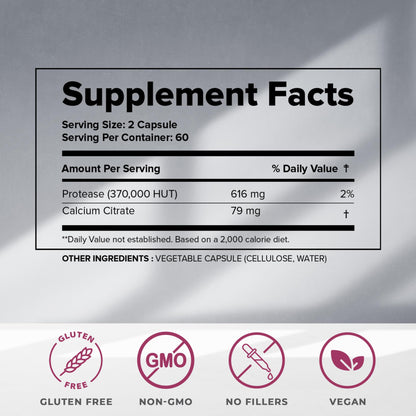 Dr. Liz Cruz Delicate Detox - Enzymes Supplement, Dietary Supplements, Medical-Grade Protease Enzymes, Daily Essential Enzymes for Detox, Non-GMO, 120 Veggie Capsules