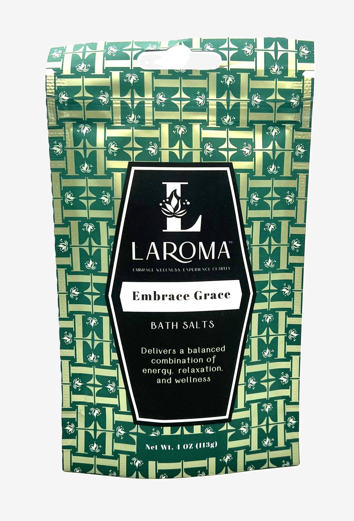 Laroma Bath Salts, Hand-Crafted in The USA, 5 Bags (4 oz Each), Variety Pack, 5 Artisanal Blends