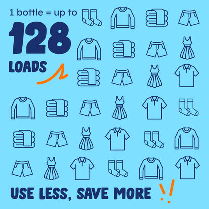 Originally Yellow Natural Unscented Laundry Detergent | Made In USA Natural Laundry Detergent | Stain Removing & Gentle on Sensitive Skin | High-Efficiency for Clean Laundry | up to 128 Loads