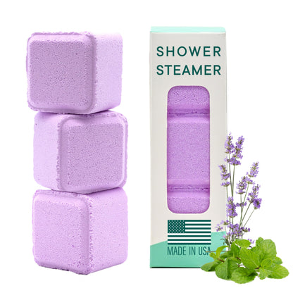 Latika Aromatherapy Shower Steamers - Relax & Focus Pack with Lavender Peppermint Essential Oils - Stress and Anxiety Relief Tablets - Shower Essentials for Women and Men - Relaxing Aromatherapy Gifts