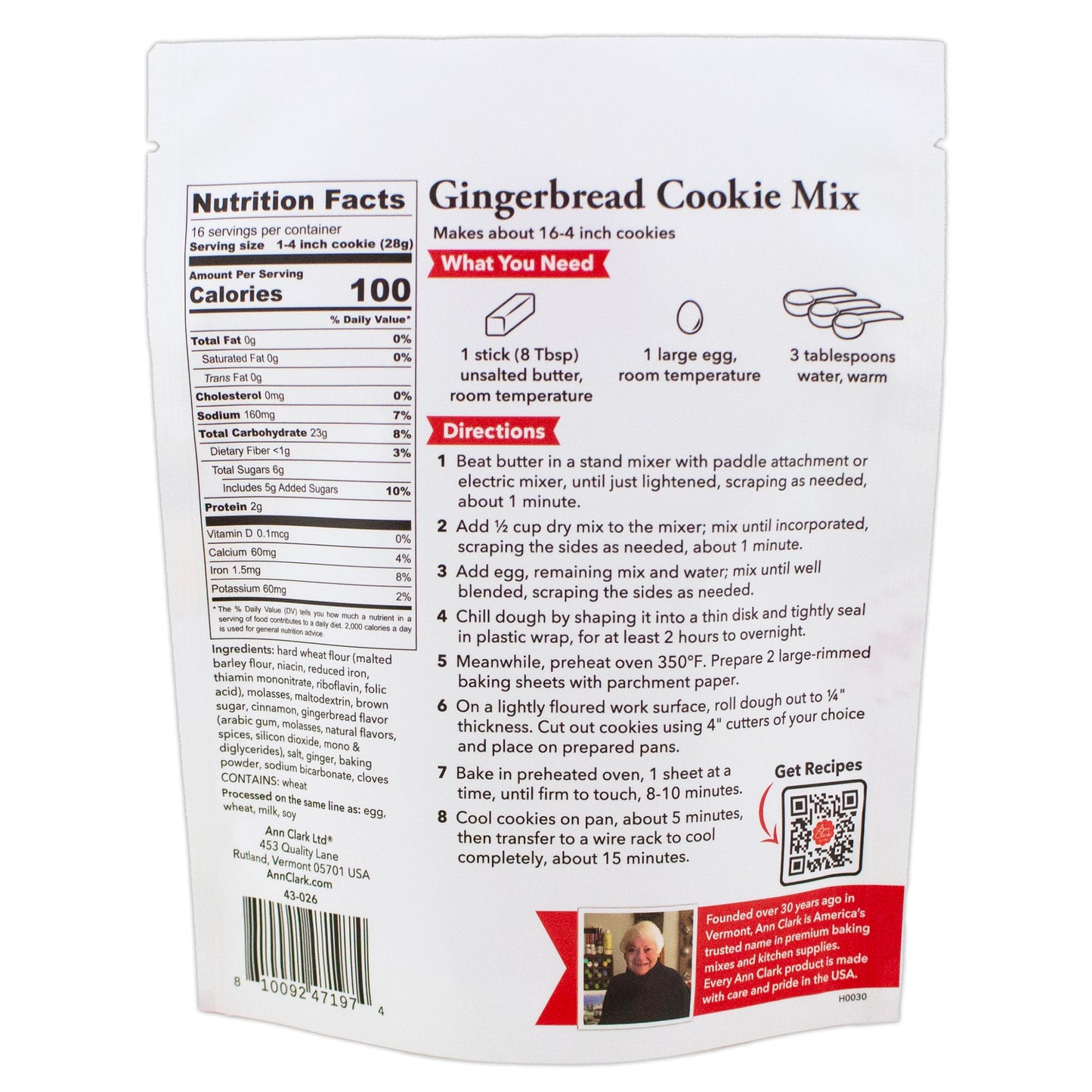 Ann Clark Gingerbread Cookie Mix