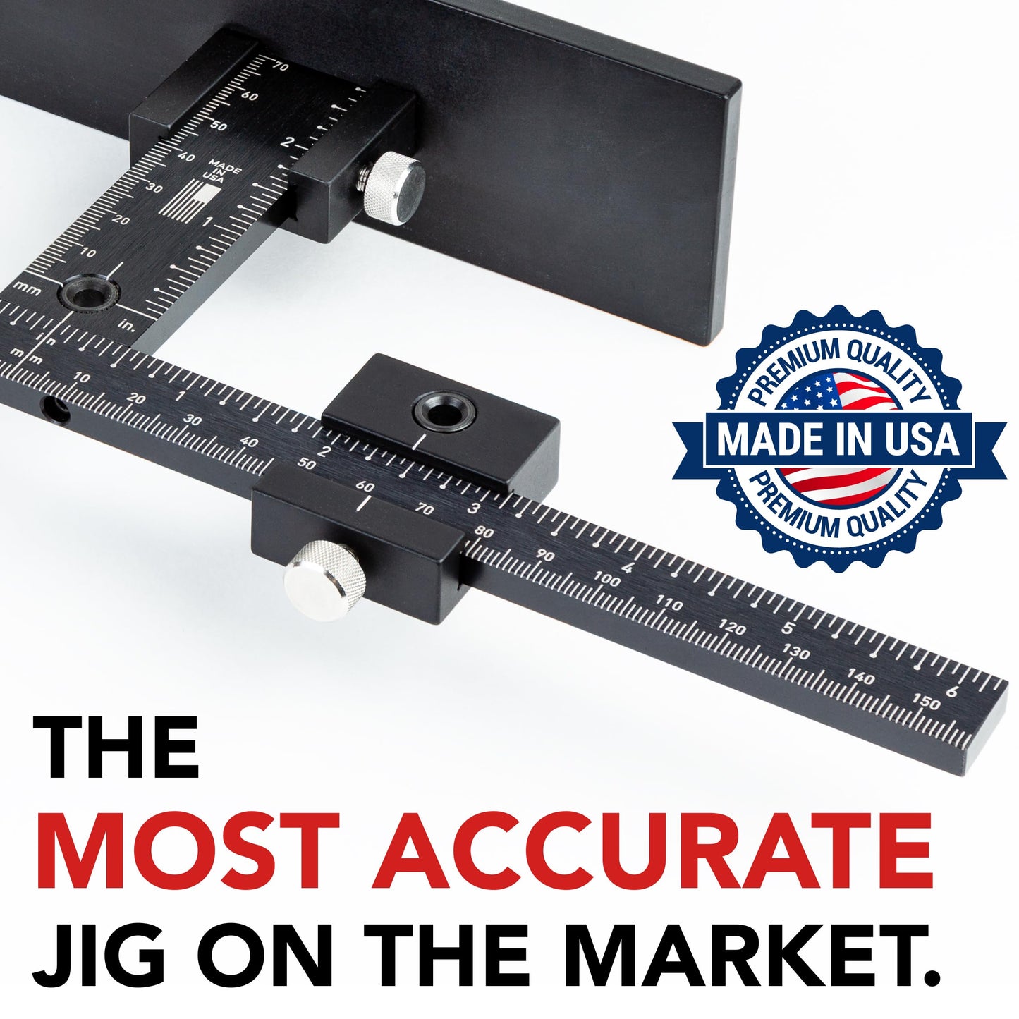 True Position Tools The Original Cabinet Hardware Jig - Made in USA - Most Accurate Tool for Knobs and Pulls - Hand Calibrated