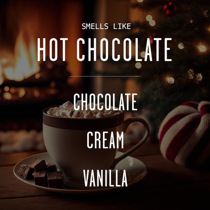 Hot Chocolate Candle - w/Hot Cocoa and Cream Candle I Infused with Scented Essential Oils I 9oz Reusable Jar, Long-Lasting 50 Hour Burn I Non-Toxic I Made in The USA
