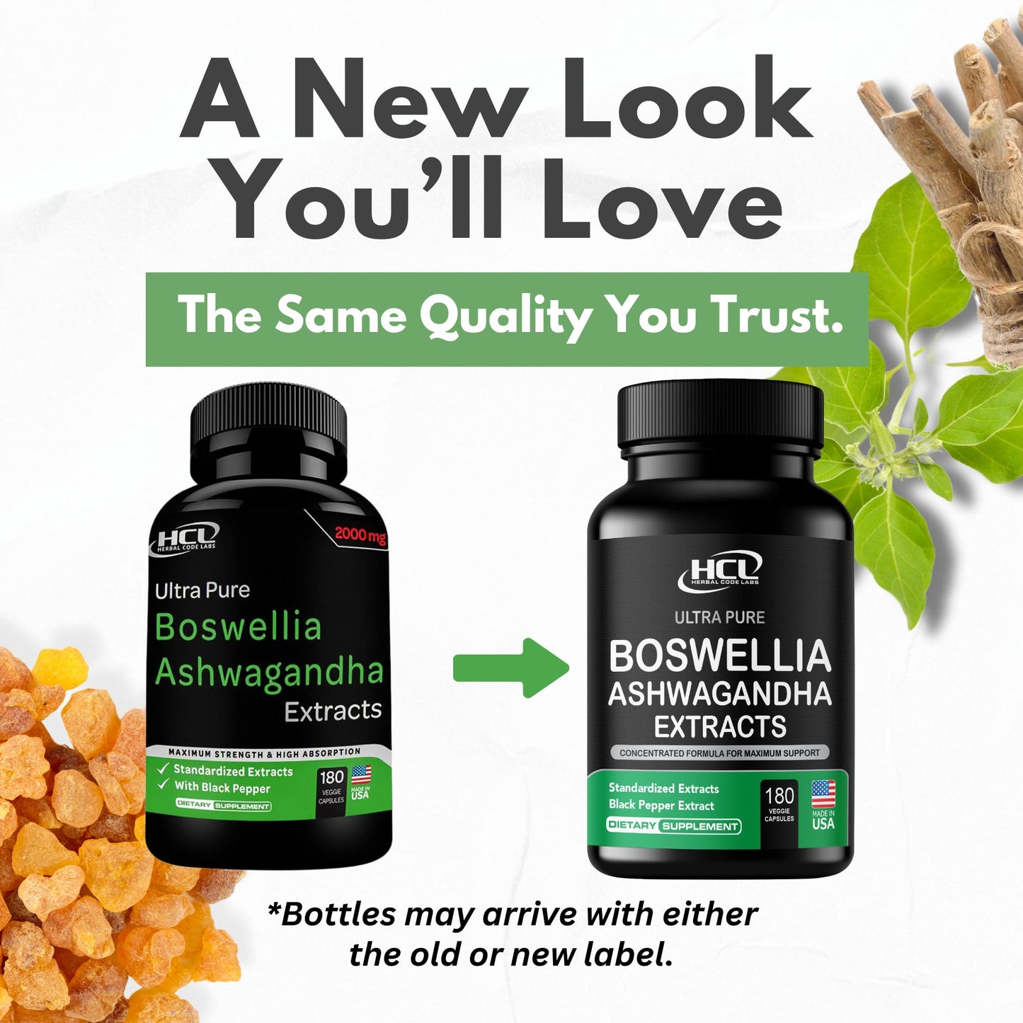 Boswellia Extract and Organic Ashwagandha Capsules 2000 mg - Strong Natural Support Pills 3 Month Supply - Consentrated Boswellia Serrata 65% Boswellic Acid with Ashwagandha Powder Supplement