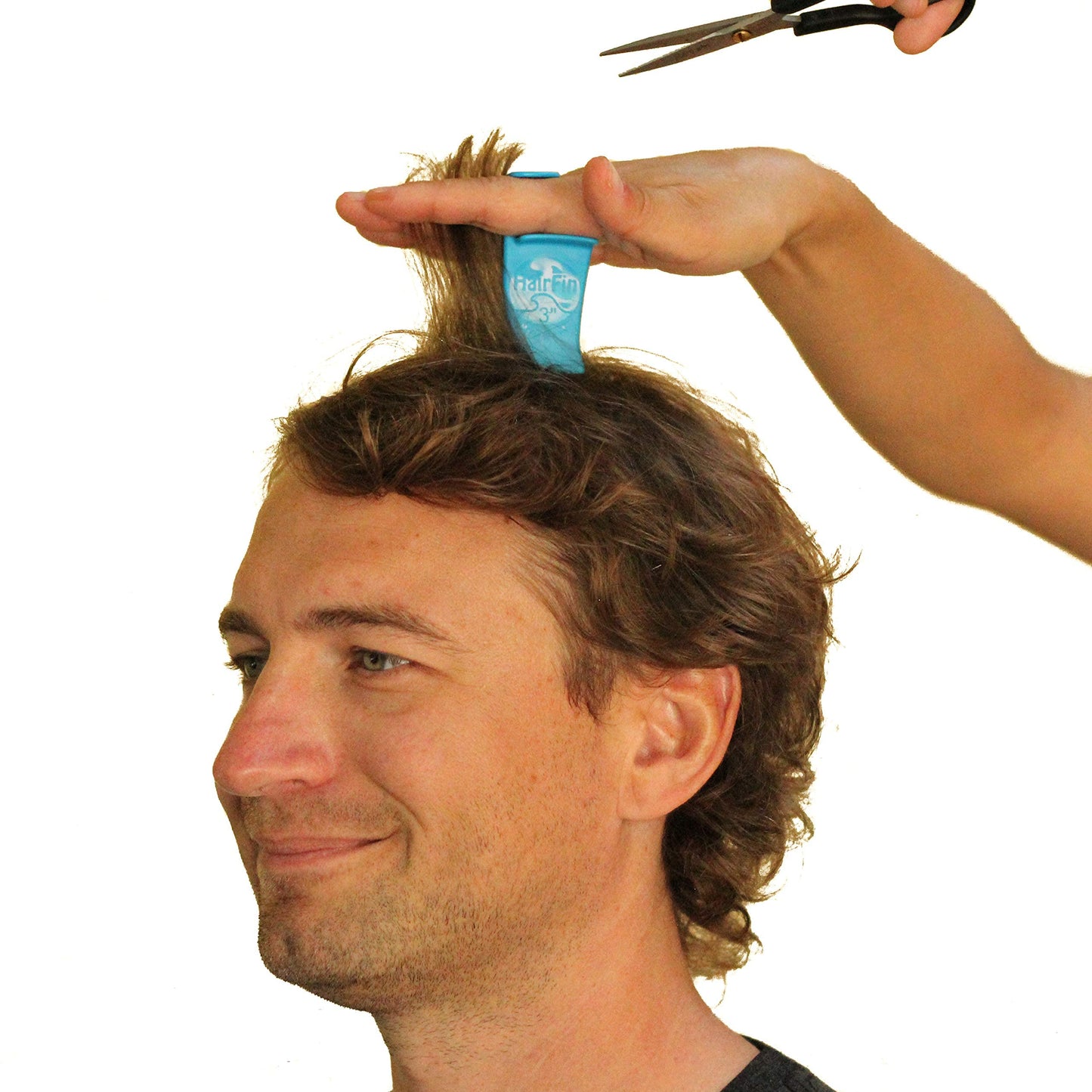 As Seen On Shark Tank - HairFin Haircut Tool Kit, Set of 3 Includes 2”, 3”, and 4” Hair Cutting Guides - Made in USA