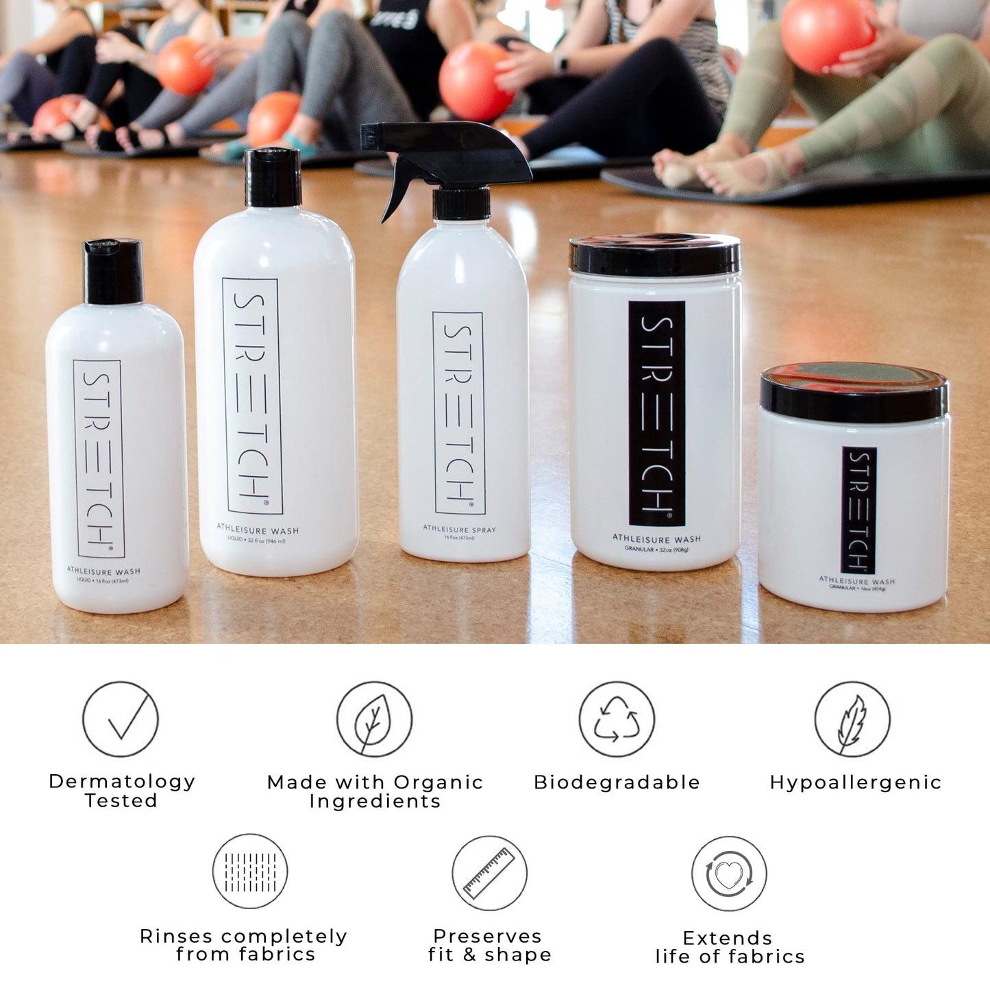 Forever New Stretch Active Wear Laundry Detergent, Powder, Original Scent, 32 Ounce - Ideal for Workout Clothes, Swimwear, Yoga Wear, Athletic Gear, and More