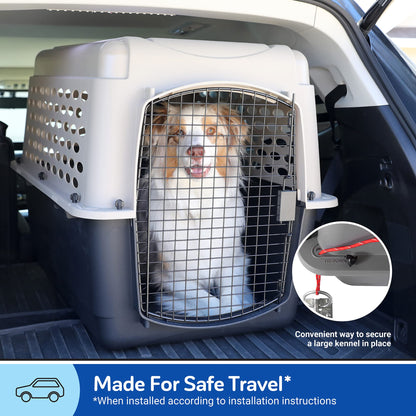 Petmate Vari Dog Kennel - Portable Dog Carriers & Crates for Large Dogs, Airline-Friendly, Durable Plastic, Pet Carrier For Home and Travel, 36 Inches, Taupe and Black