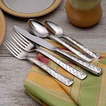 Liberty Tabletop Weave 45 Piece Flatware Set for 8 Made in USA