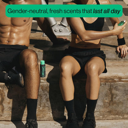 OffCourt - Natural Deodorant Body Spray for Men and Women - Aluminum Free - Whole Body Deodorant for Women and Men - Bold, Long-Lasting Coconut Water and Sandalwood Scent, 3.4 Ounce (Pack of 1)