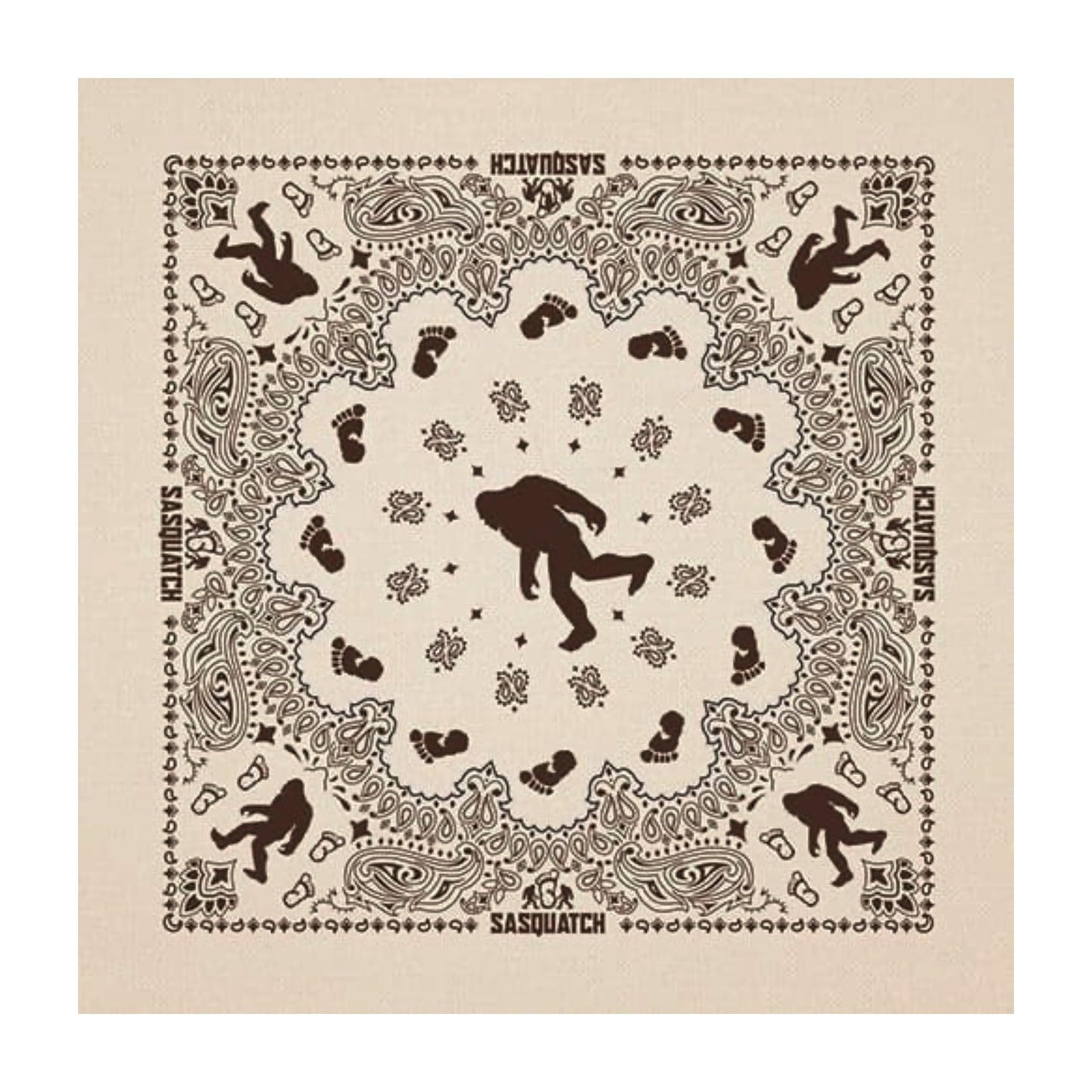Hav-A-Hank Sasquatch Natural Bandanna, 22x22, Made in USA