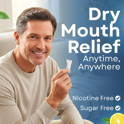 OPS Citrus Splash 4-1 Oral Moisturizing Pouch - Breath Mints Pouches, Xylitol Mints Pouches, Mouth Moisturizer | Saliva Substitute | Contains Xylitol & Menthol (Citrus)