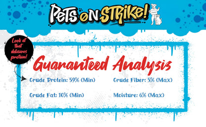 PETS ON STRIKE Freeze Dried Chicken Hearts for Dogs & Cats – Single Ingredient Dog Treats – USA Sourced & Made – High Protein, All Natural, Grain Free – Raw Freeze-Dried Training Treats (3oz)