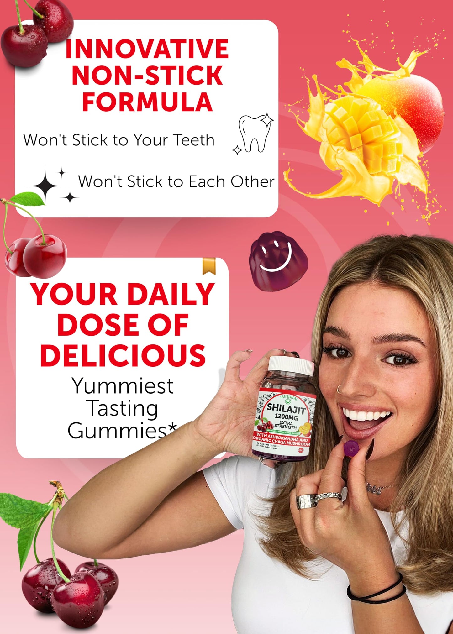 Lunakai USA Made Shilajit & Elderberry Gummies Bundle – Energy and Immune Support – Non-GMO & Delicious