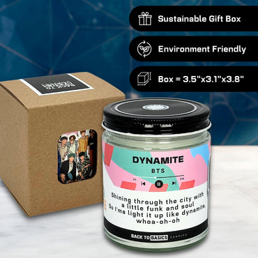 Back to Basics Candles | Dynamite - 9oz Soy Wax Cucumber Melon Scented Candle for Home Decor, Birthday Gifts for Women, Men, Best Friend | Relaxing Aromatherapy Made in USA