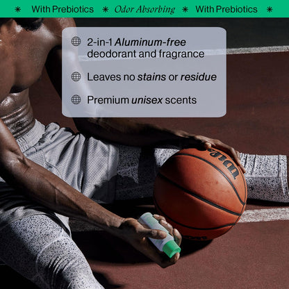 OffCourt Natural Body Spray for Men - Prebiotic Deodorizing Spray with Citrus and Driftwood Scent, 3.4 Ounce