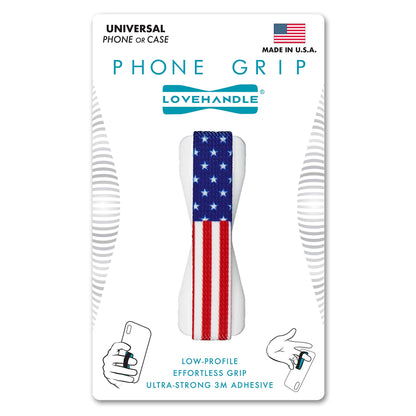 LOVEHANDLE Phone Grip - Universal Phone Strap and Phone Grips for Back of Phone - Convenient Cell Phone Holder for Hand That Fits Most Smartphones and Mini Tablets - Made in The USA