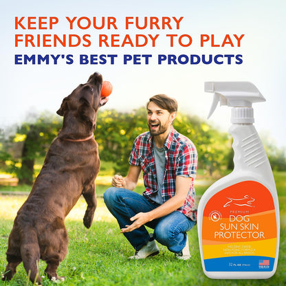 EBPP Dog Sunscreen Sun Skin Protector Spray 32 fl oz - Safe for All Breeds with No Zinc Oxide - Pet Protection and Moisturizer for Skin, Coat, Nose, Ears