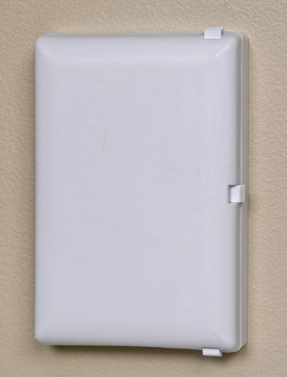 Child Be Safe, Baby Toddler Pet Resistant Electrical Safety Cover Guard for Home and Business, Made in USA, Traditional Standard Toggle Light Switch (2 Count, White)