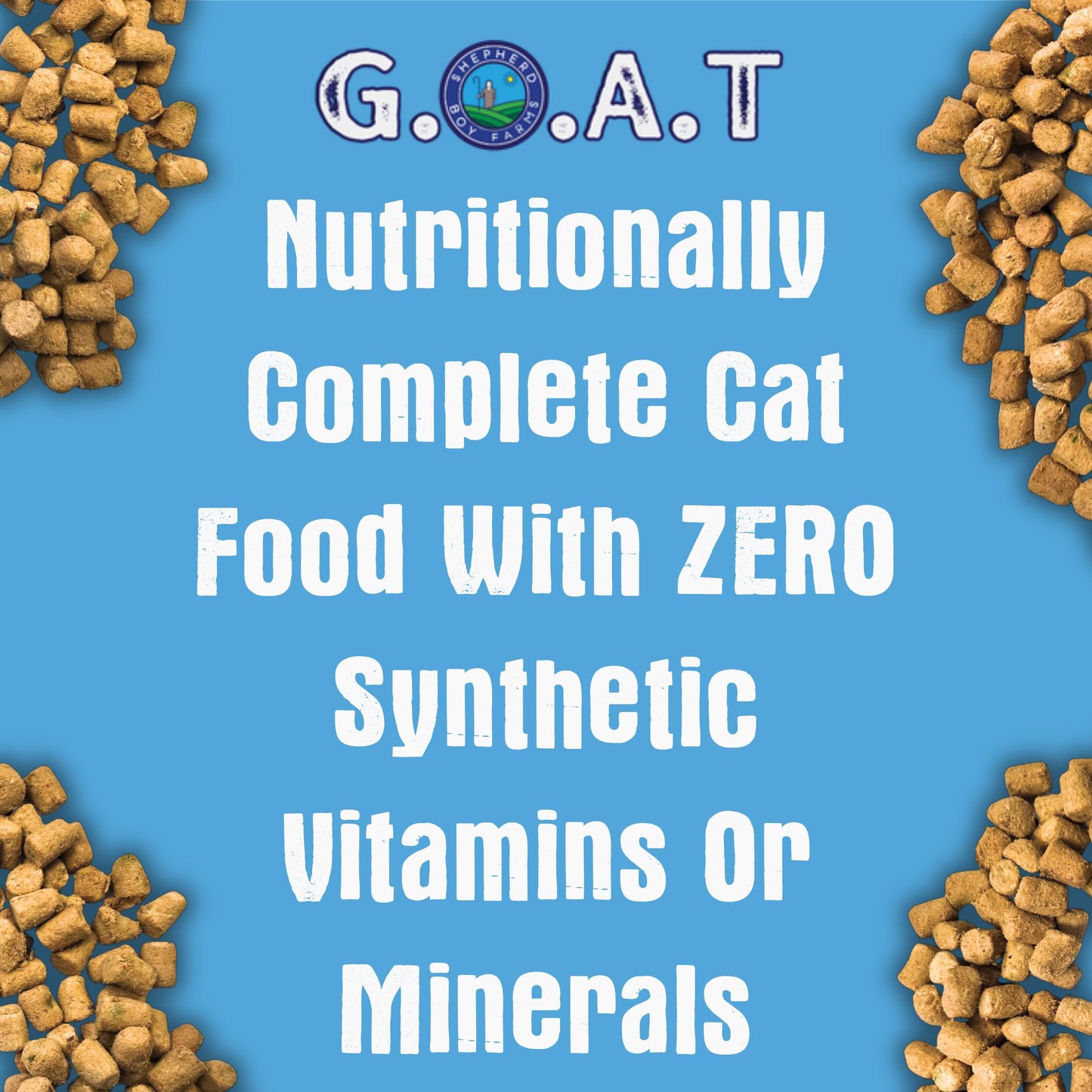 Shepherd Boy Farms Freeze-Dried Pork Cat Food – High-Protein, Grain-Free, Made with Organic Ingredients & Goat’s Milk (12oz)