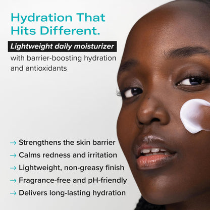 serum junkie QUENCH Lightweight Gel Cream Moisturizer with Glycerin, Niacinamide, Squalane, Green Tea, Cucumber, Calendula, Hydrating Barrier Support for Sensitive Skin, 1.7 fl oz