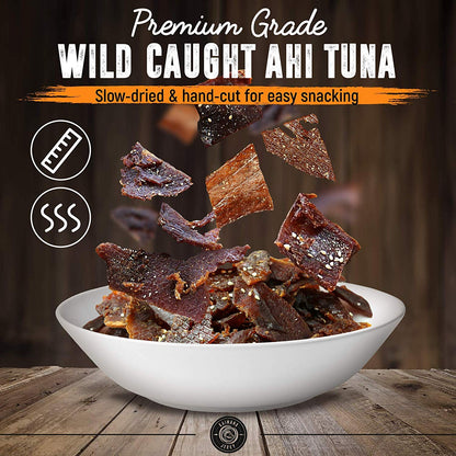 Kaimana Jerky Ahi Tuna Sampler Bundle - All Natural & Wild Caught Tuna Jerky. Made in USA. 9g Protein & Good Source Of Omega-3's (5 pack, 0.50 oz)