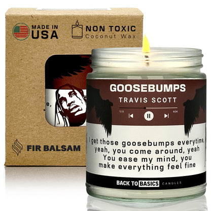 Back to Basics Candles | Goosebumps - 9oz Soy Wax Lavender Scented Cdle for Home Decor, Birthday Gifts for Women, Men, Best Friend | Relaxing Aromatherapy Made in USAan