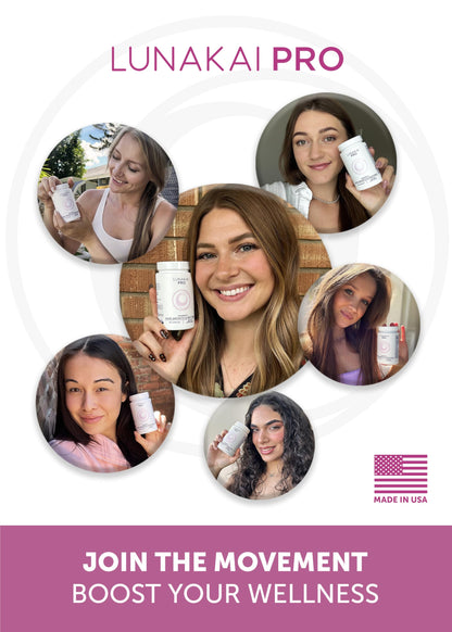 Lunakai PRO USA Made Women’s Hair Growth & Restore Vitamins – Advanced 15+ Nutrient Complex for Visible Results – Natural Thicker Hair Growth Supplement, 90ct