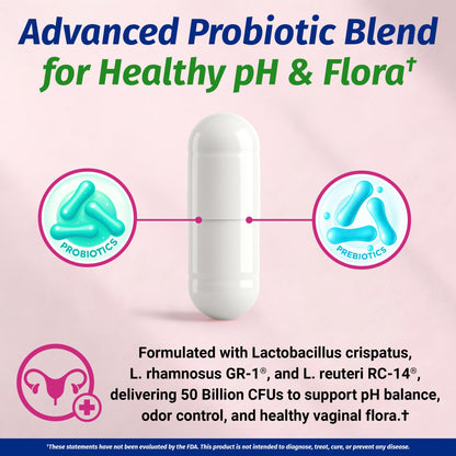 1 Body Cranberry Probiotics for Women, 50 Billion CFU, Cranberry Pills with Prebiotics, D-Mannose & Vitamin C, Vaginal Probiotics for Microbiome Balance, Digestive & Immune Support, 60 Vaginal Pills