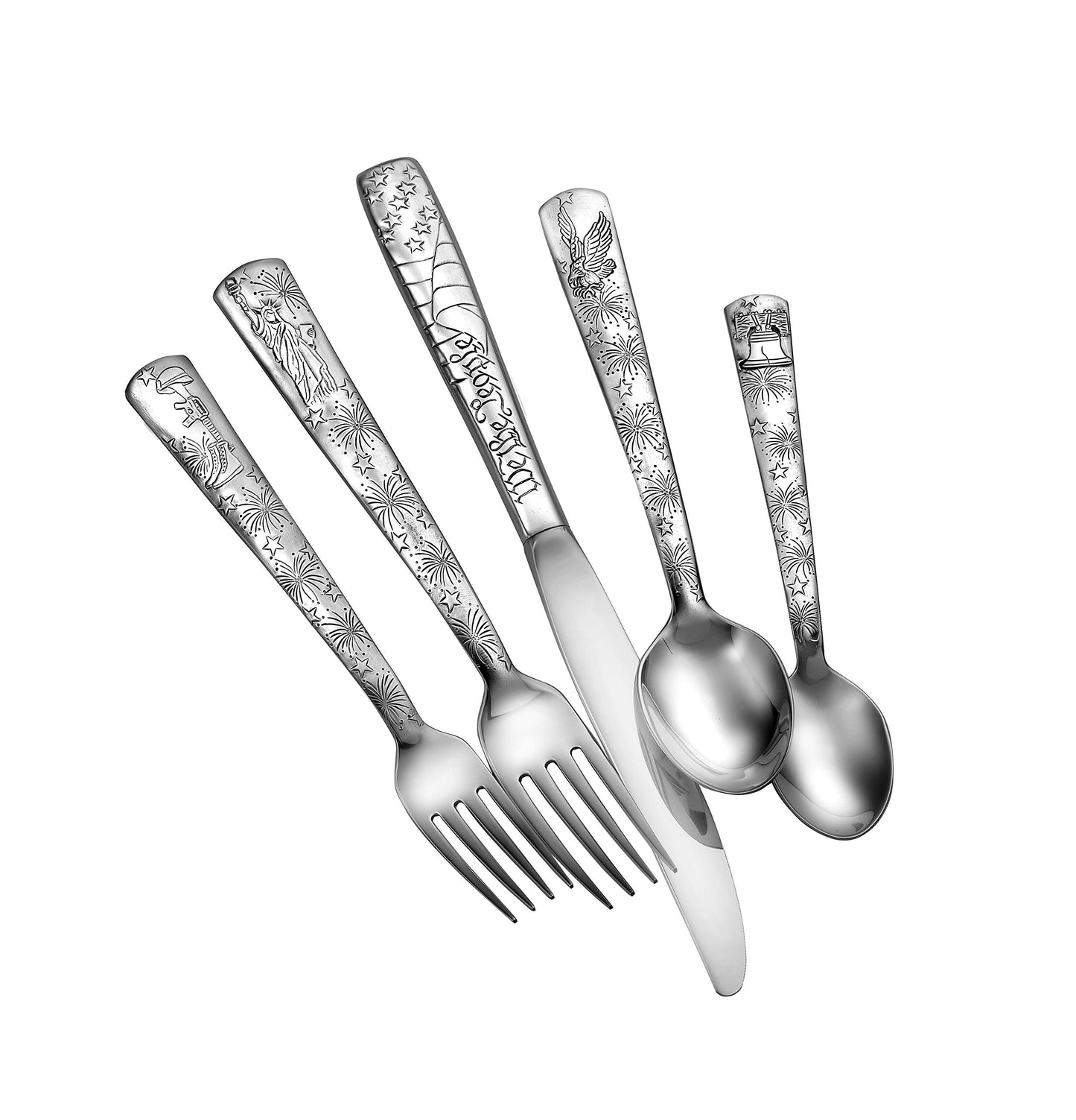 Liberty Tabletop Liberty 65pc Flatware Set Service For 12 Serving Set Included MADE IN USA