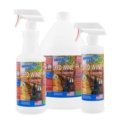 Amazing Red Wine Stain Remover – Natural Enzymes Eliminate Wine Stains Fast - Cleans Carpet, Upholstery, Clothing, Table Cloth & More - USA Made (16oz)