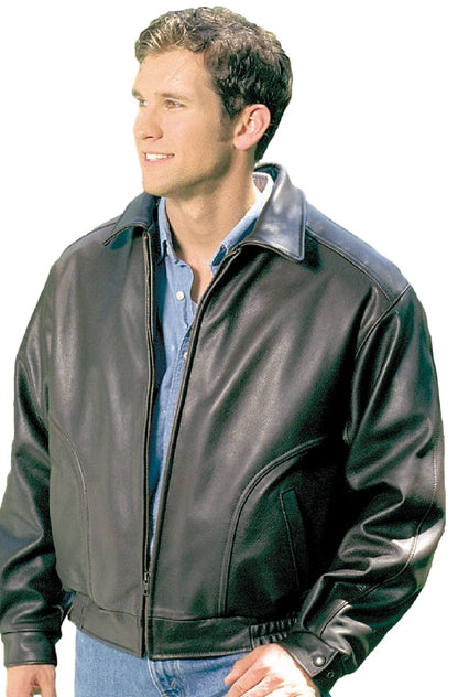 Reed Men's All American Bomber Leather Jacket Union Made in USA