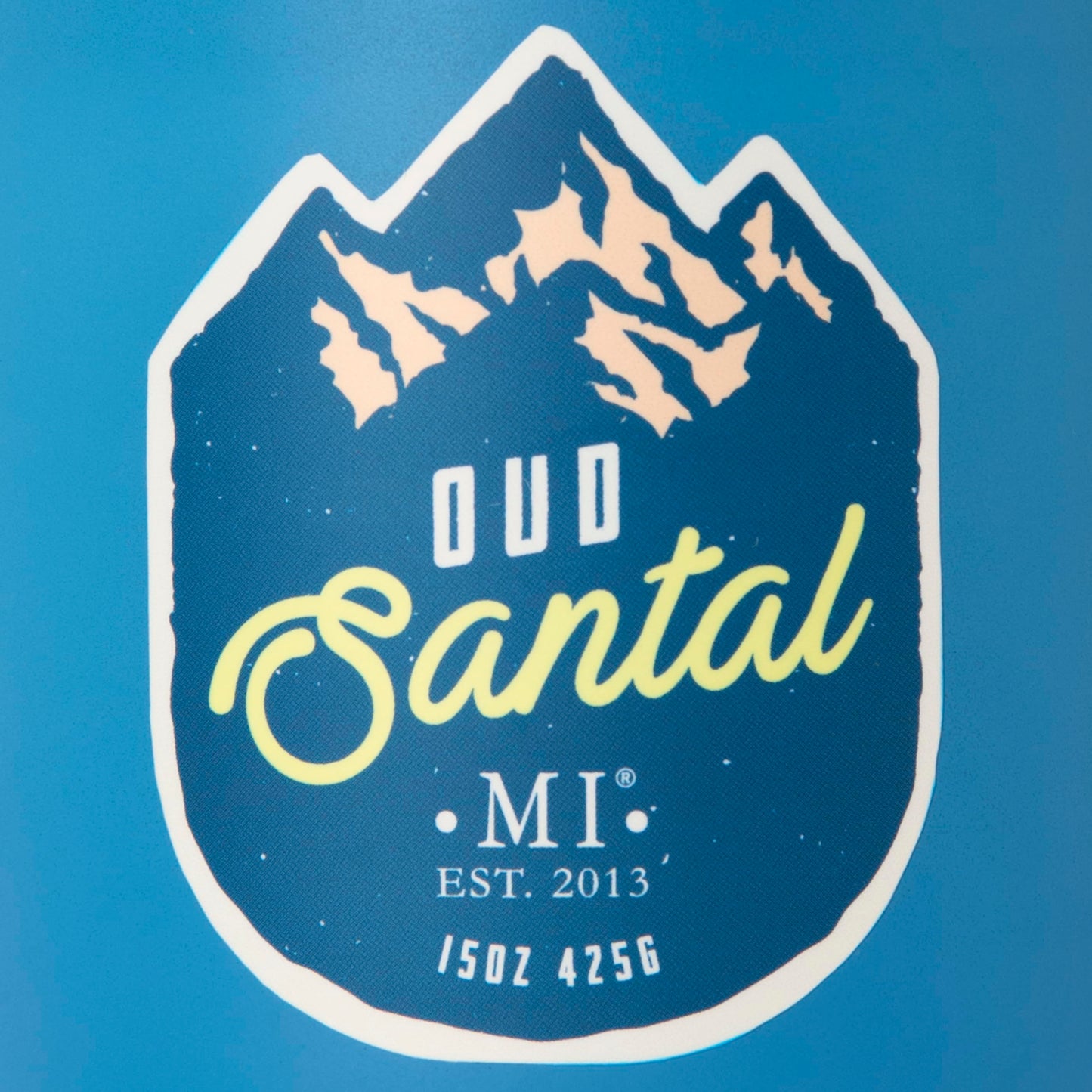 Manly Indulgence Oud Santal Scented Candles for Men, 2 Wick, 15 oz Premium Soy Blend Wax, 60H Burn, Candles for Home Scented – Made in The USA