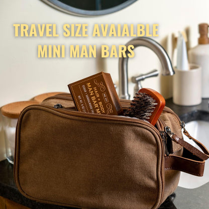 San Francisco Soap Co Man Bar 3-Piece Gift Set - No Harmful Chemicals - Good for All Skin Types - Made in the USA