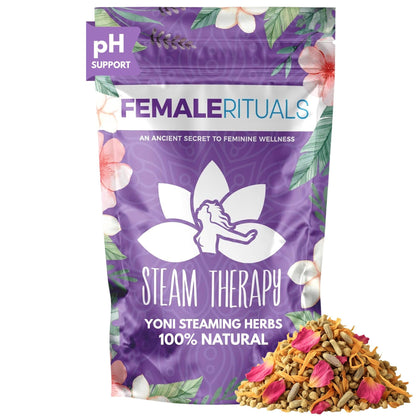Yoni Steam Herbs (2oz) Natural Vaginal Steam Blend to Detox & Cleanse - Yoni Vaginal Steam Kit for Menstrual Support, Cleanse, PH Balance & Vaginal Dryness - Gentle Yoni Herbs for Steaming Herb Mix