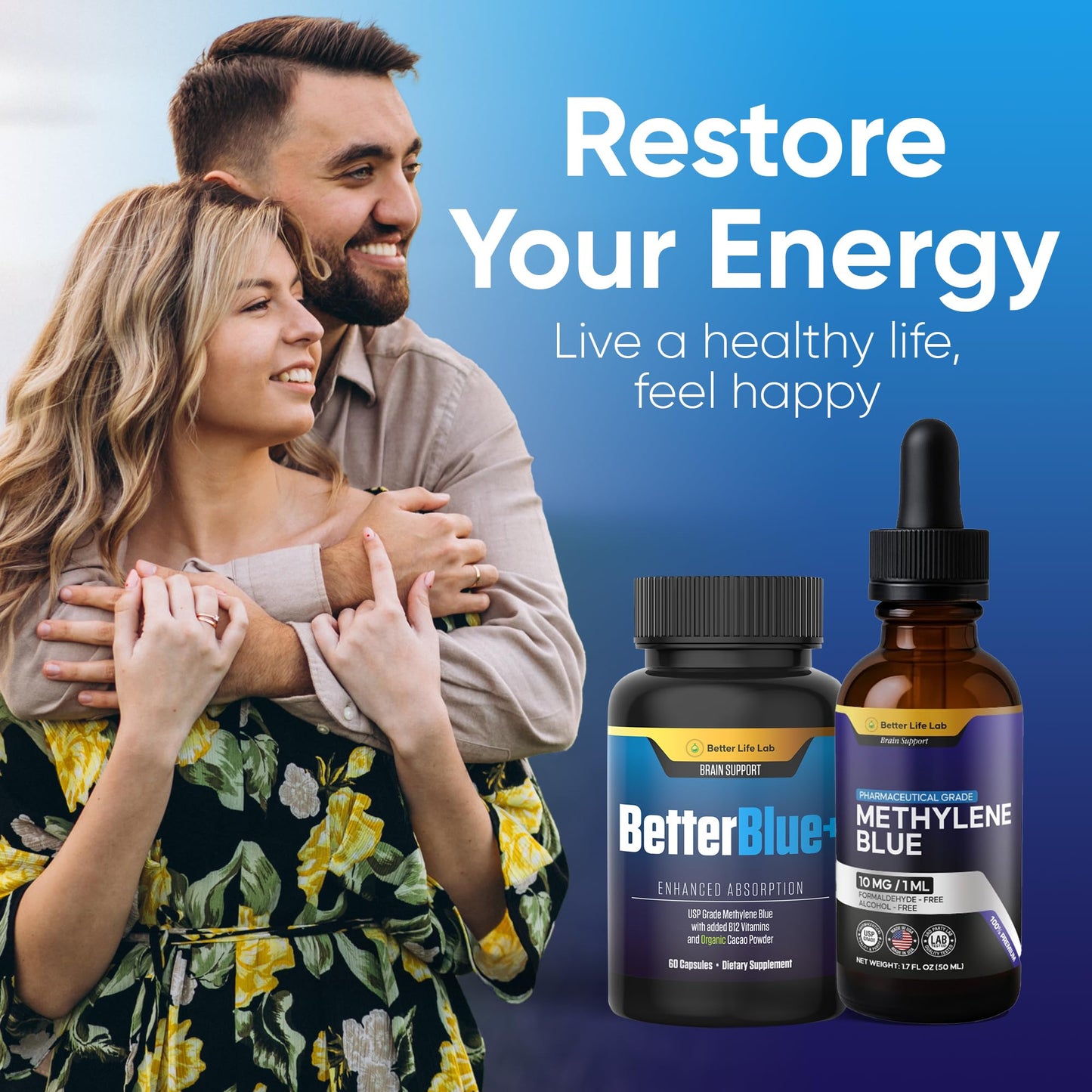 Methylene Blue Capsules & Tinctures Bundle Pack – Cognitive Support & Cellular Energy Boost