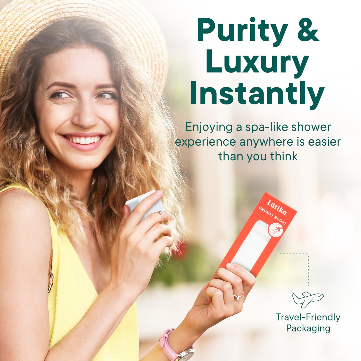 Latika Energy Boost Shower Steamer - Aromatherapy Tablets with Lemongrass & Spearmint Essential Oils for Stress & Anxiety Relief, Uplifting Energy - Long-Lasting Scent Steamers for Women and Men