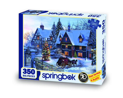 Springbok's 350 Piece Jigsaw Puzzle Home for Christmas - Made in USA