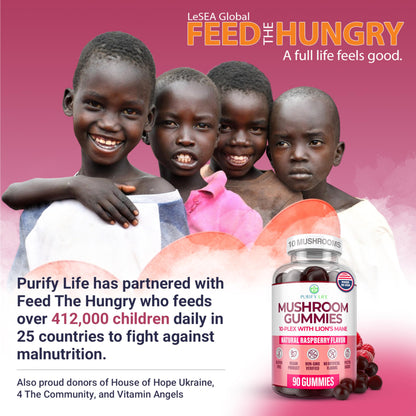 World's First Mushroom Complex Gummies - 10x Mushroom Supplement w Lions Mane (90 Chews 2500mg/serving) Nootropic Brain Supplement, Immune Support & Stress Relief - Replace Pills & Capsules, 7-Keto