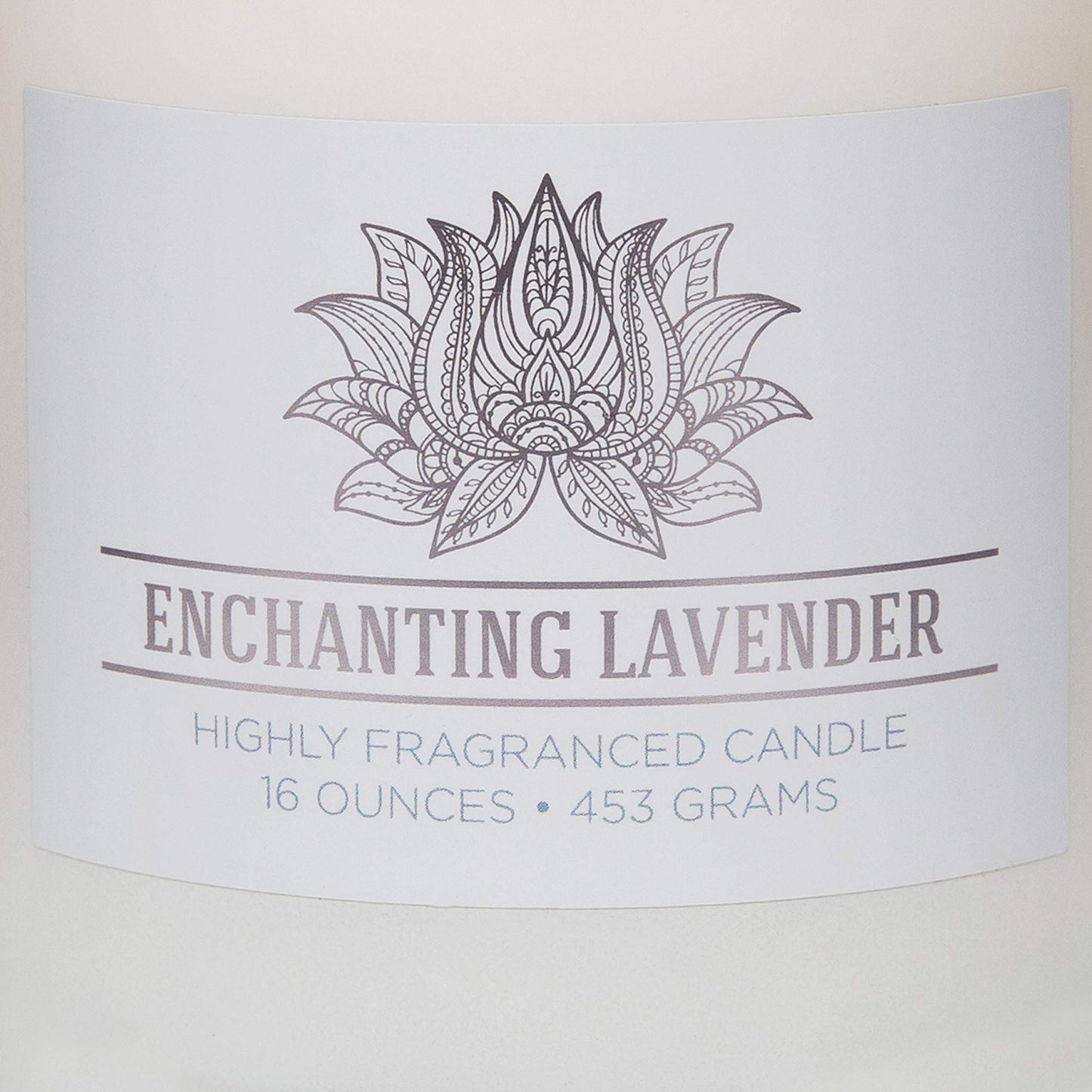 CAROLINA Enchanting Lavender Scented Candle, 16 oz Wellness Relaxing Aromatherapy Candle, 2 Wick White Jar Soy Blend Wax, Candles for Home, 60H Burn - Made in The USA